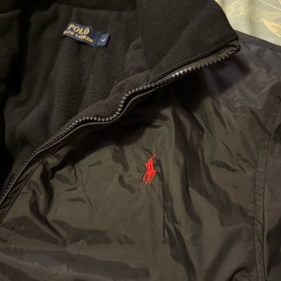 Polo by Ralph Lauren Black Windbreaker Jacket Size L - Picture 4 of 7